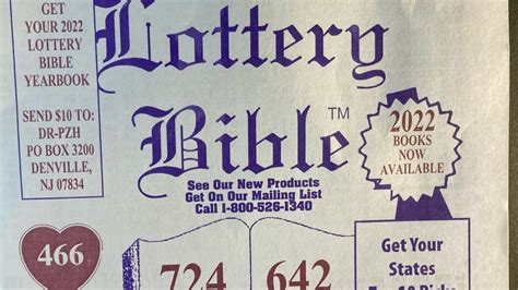lottery bible march 2022.